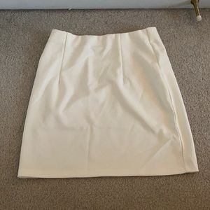 White pencil skirt